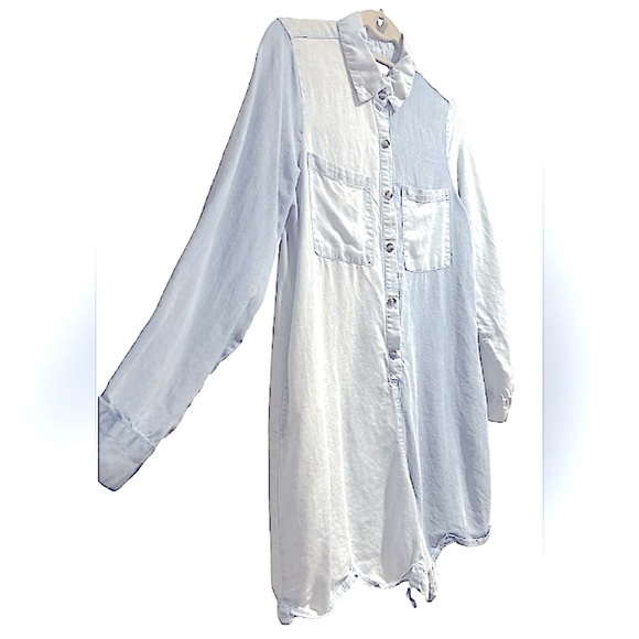 Vintage Havana Light and Dark Denim Romper, Size S - Picture 4 of 9